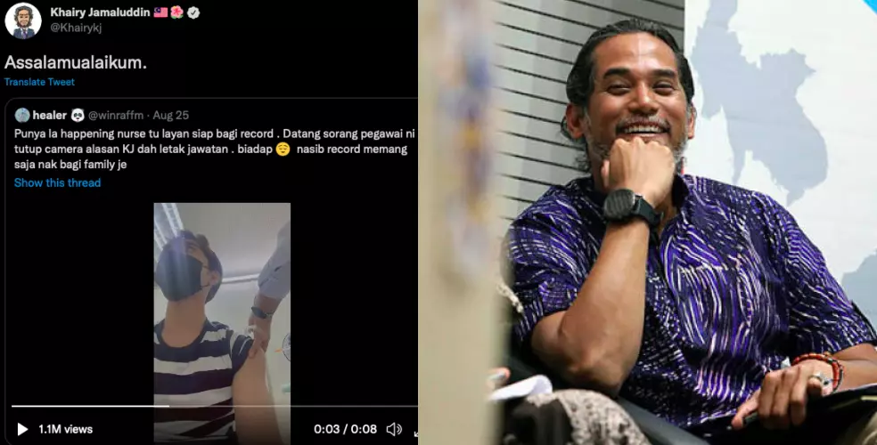Khairy beri ‘salam’ kepada petugas halang rakam video vaksinasi