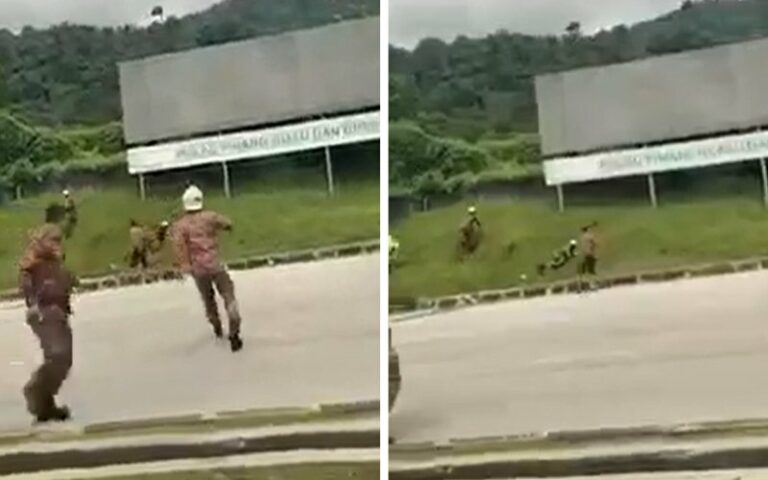 Polis tahan lelaki mengamuk guna dua sabit
