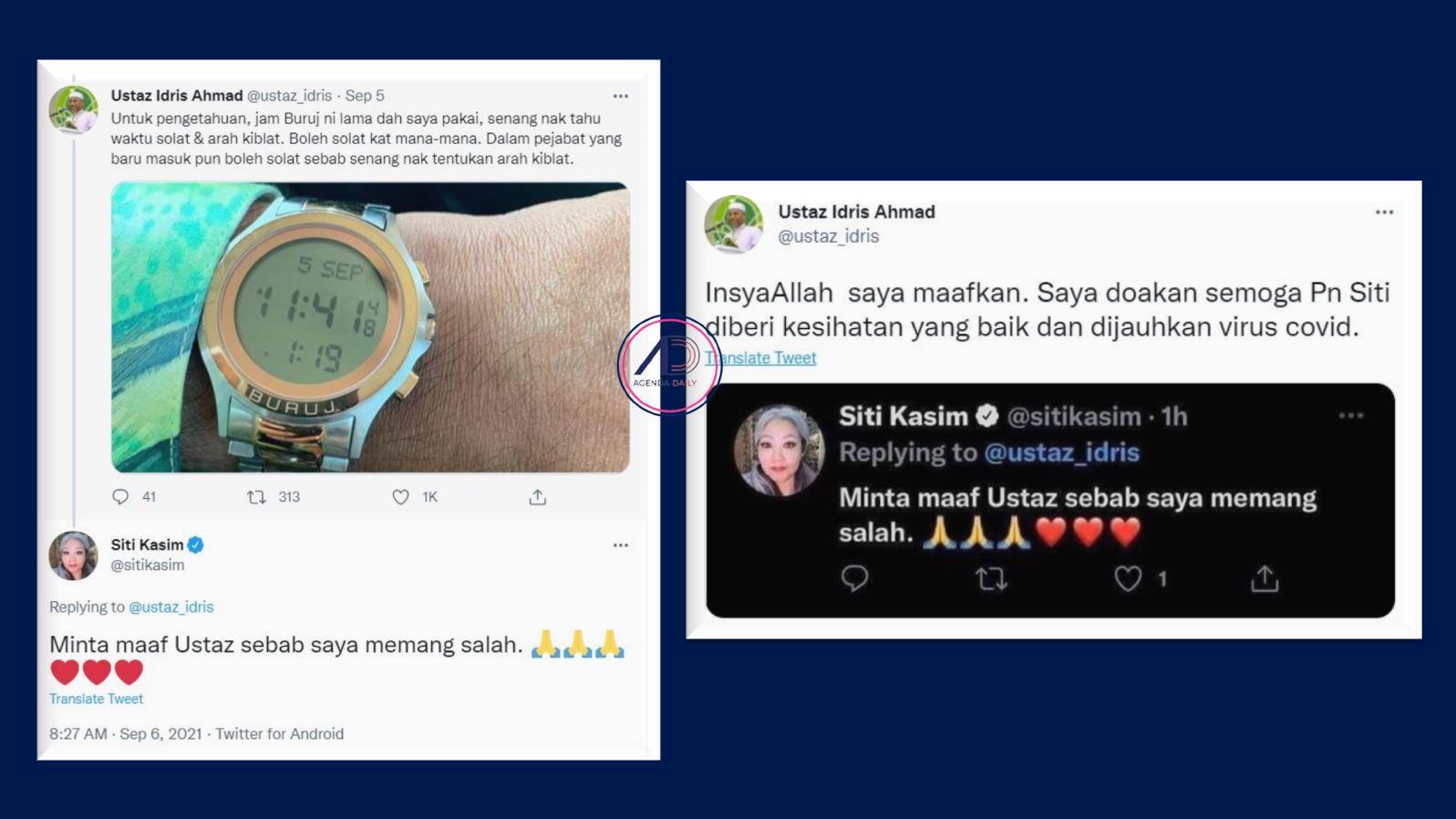 Idris maafkan Siti Kasim, doa dijauhkan Covid-19