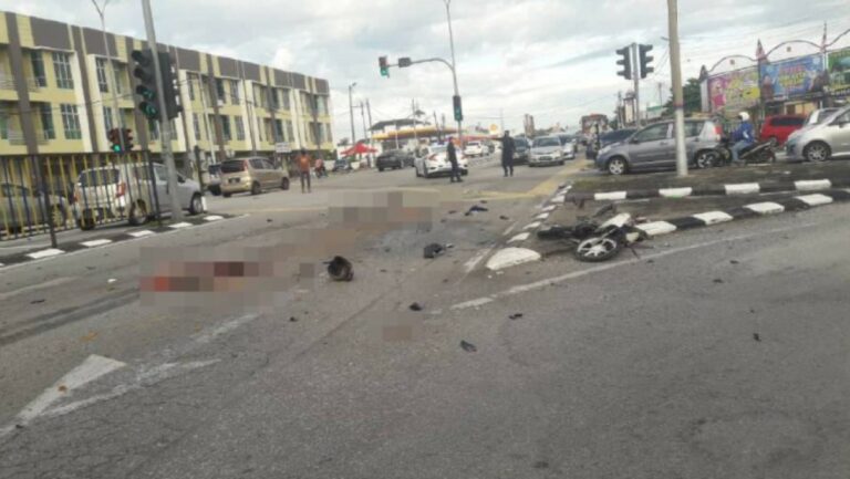 Langgar lampu merah, warga emas maut digilis lori