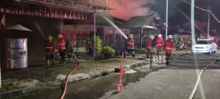 Tiga rumah musnah dalam kebakaran