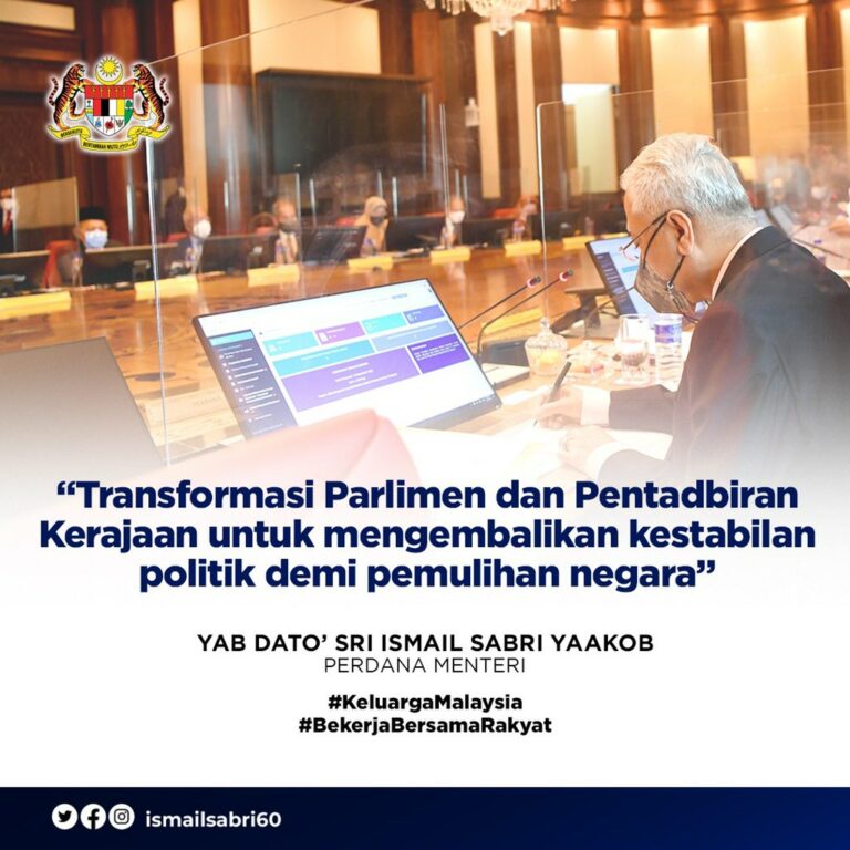 Kerajaan tawar tujuh transformasi Parlimen dan pentadbiran kerajaan