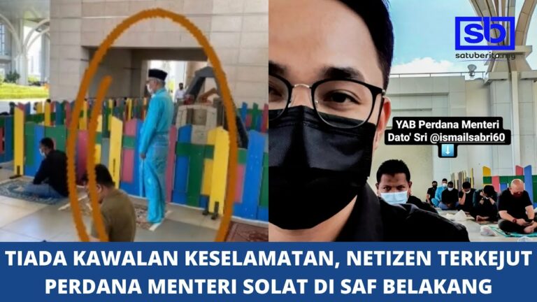 [VIDEO] Tiada kawalan keselamatan, netizen terkejut Perdana Menteri solat di saf belakang