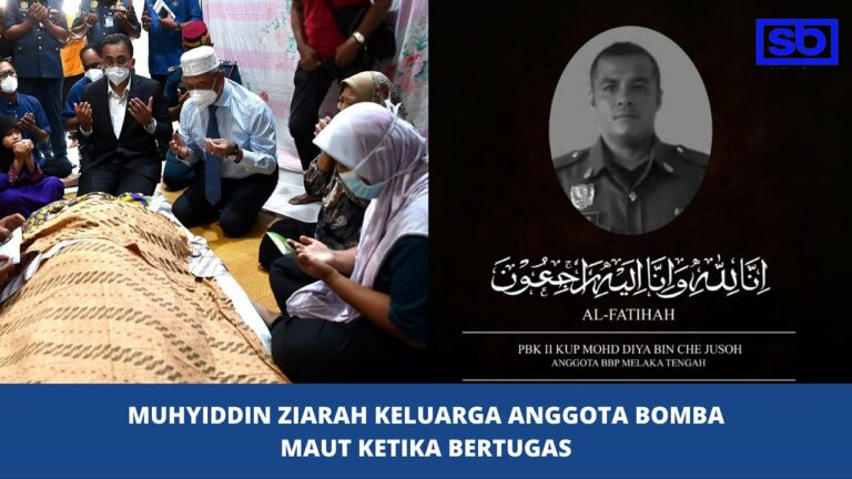 [VIDEO] Muhyiddin ziarah keluarga anggota bomba maut ketika bertugas