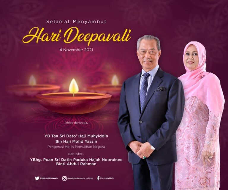 Kejayaan Pelan Pemulihan Negara bolehkan sambutan Deepavali tahun ini berbeza – Muhyiddin