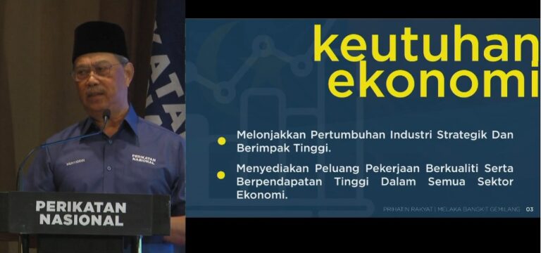 Ikrar PN: Jamin ekonomi Melaka utuh, mampan