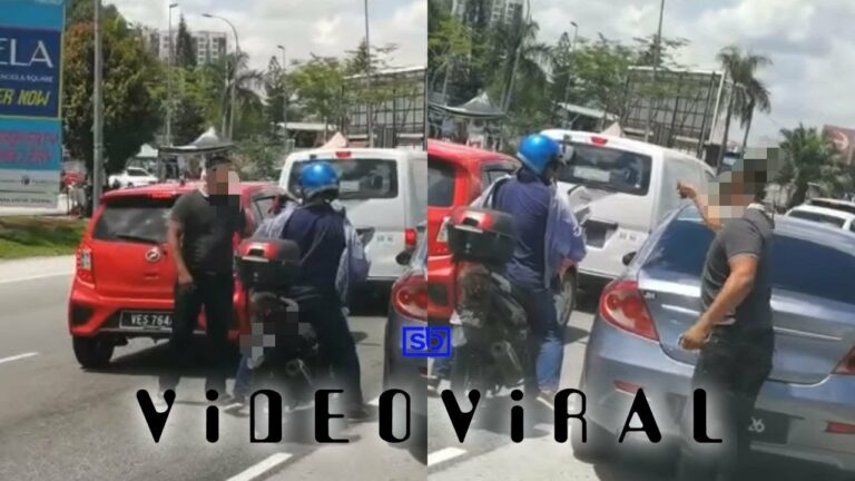 Polis buru ‘samseng jalanan’ sepak penunggang motosikal