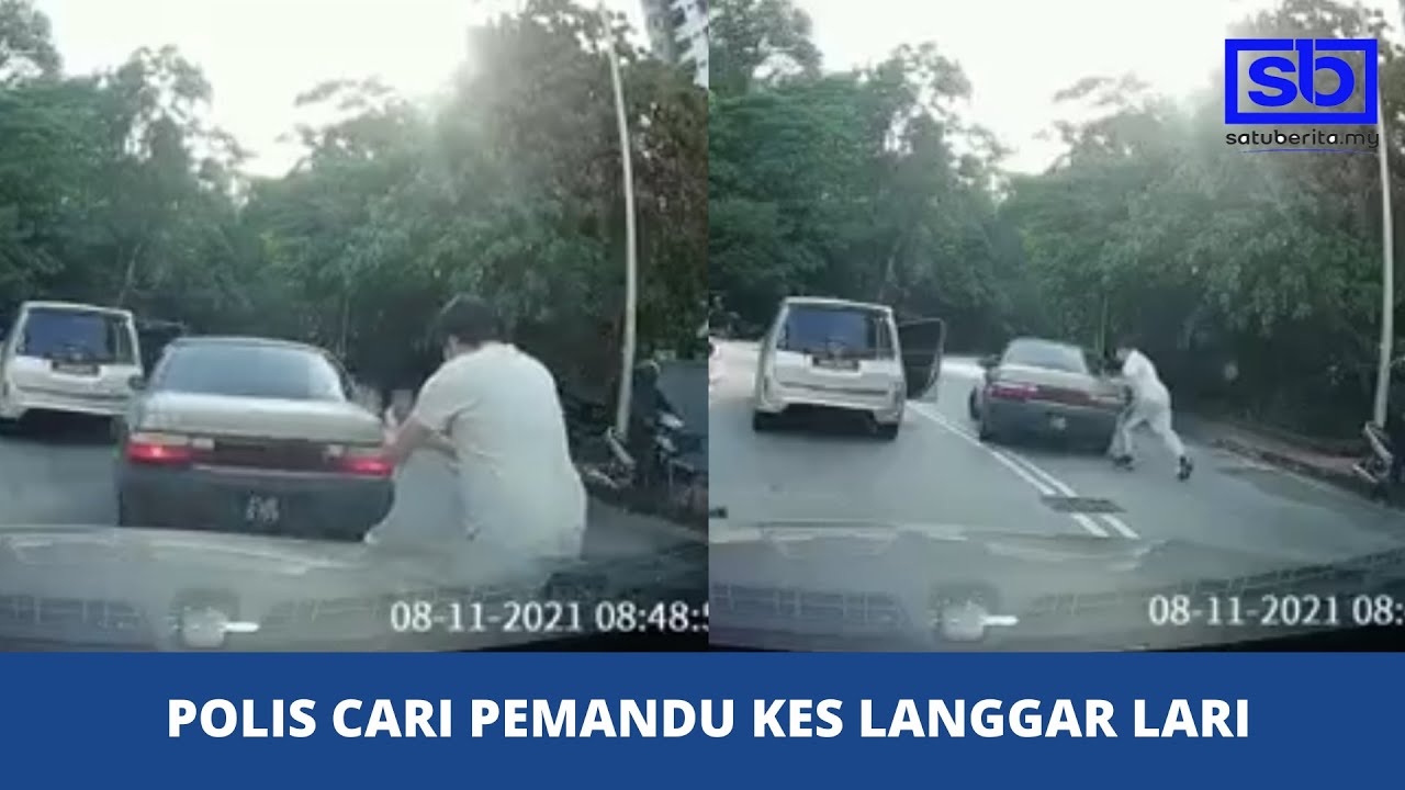 [VIDEO] Polis cari pemandu kes langgar lari