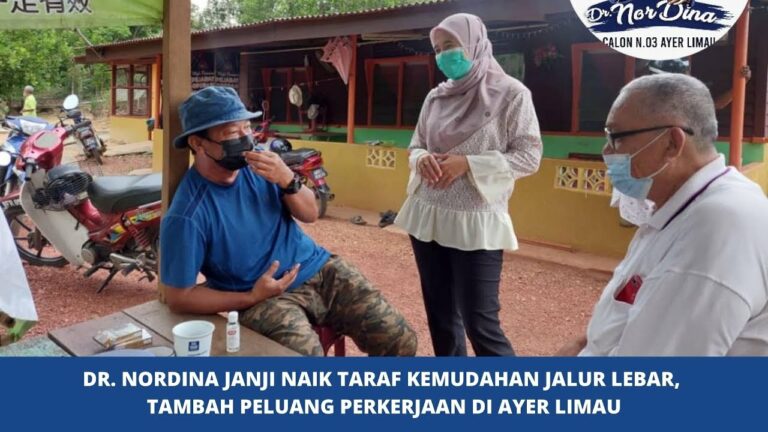 [VIDEO] Dr. Nordina janji naik taraf kemudahan jalur lebar, tambah peluang perkerjaan di Ayer Limau
