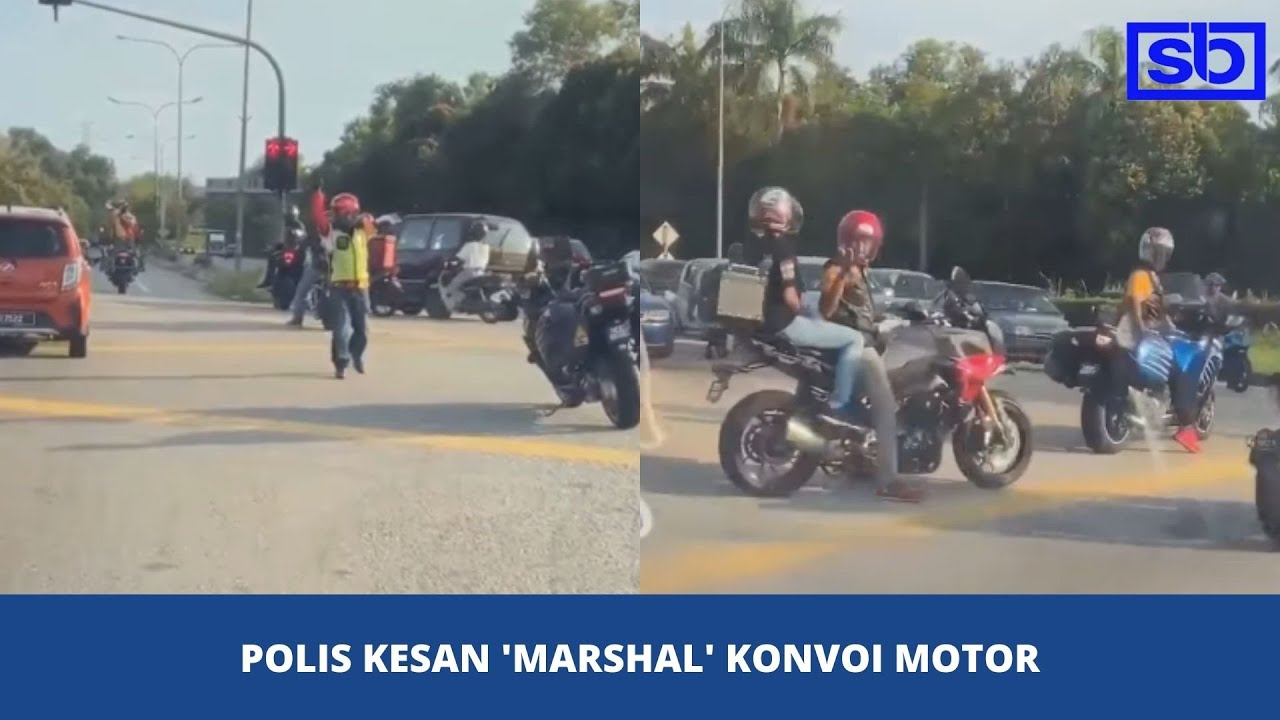 [VIDEO] Polis kesan ‘marshal’ konvoi motor