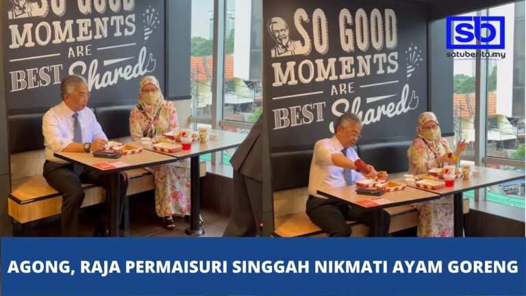 [VIDEO] Agong, Raja Permaisuri singgah nikmati ayam goreng