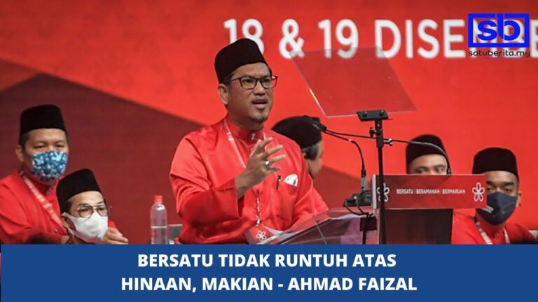 [VIDEO] Bersatu tidak runtuh atas hinaan, makian – Ahmad Faizal