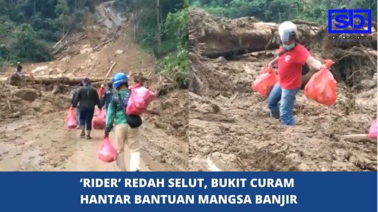 [VIDEO] ‘Rider’ redah selut, bukit curam hantar bantuan mangsa banjir