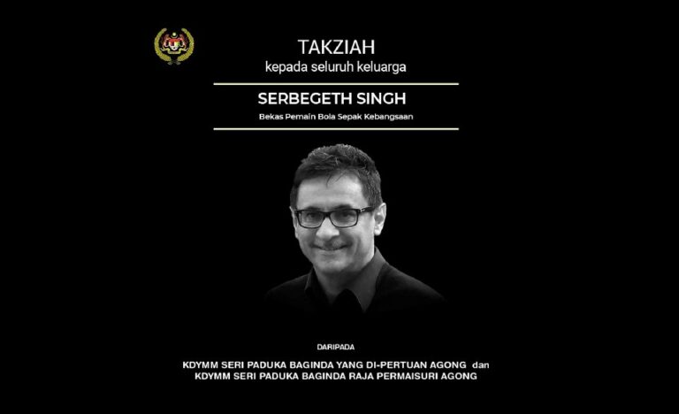 Agong, Permaisuri ucap takziah kepada keluarga Serbegeth Singh