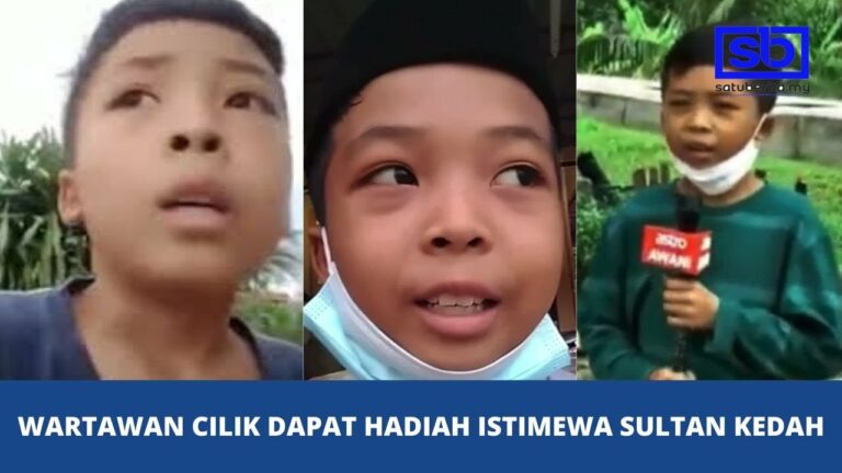 [VIDEO] Wartawan cilik dapat hadiah istimewa Sultan Kedah