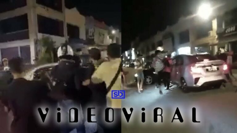 [VIDEO] Polis tahan dua lelaki gaduh di Station 18 