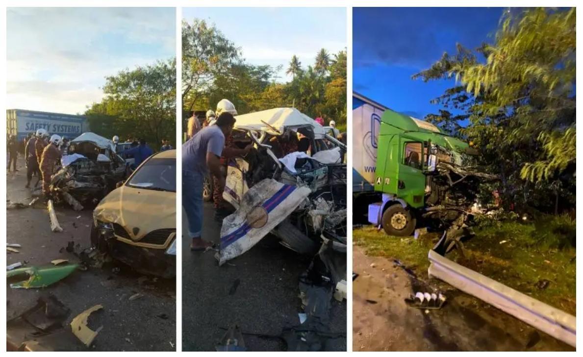 Pemandu lori disyaki mabuk, rempuh lima kenderaan ditahan