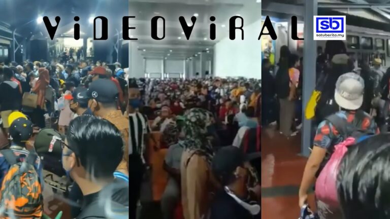 [VIDEO] Terminal sesak, penumpang kecoh akibat feri rosak