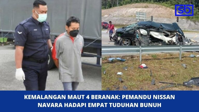 [VIDEO] Kemalangan maut 4 beranak: Pemandu Nissan Navara hadapi empat tuduhan bunuh