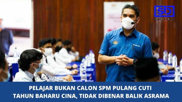 [VIDEO] Pelajar bukan calon SPM pulang cuti Tahun Baharu Cina, tidak dibenar balik asrama