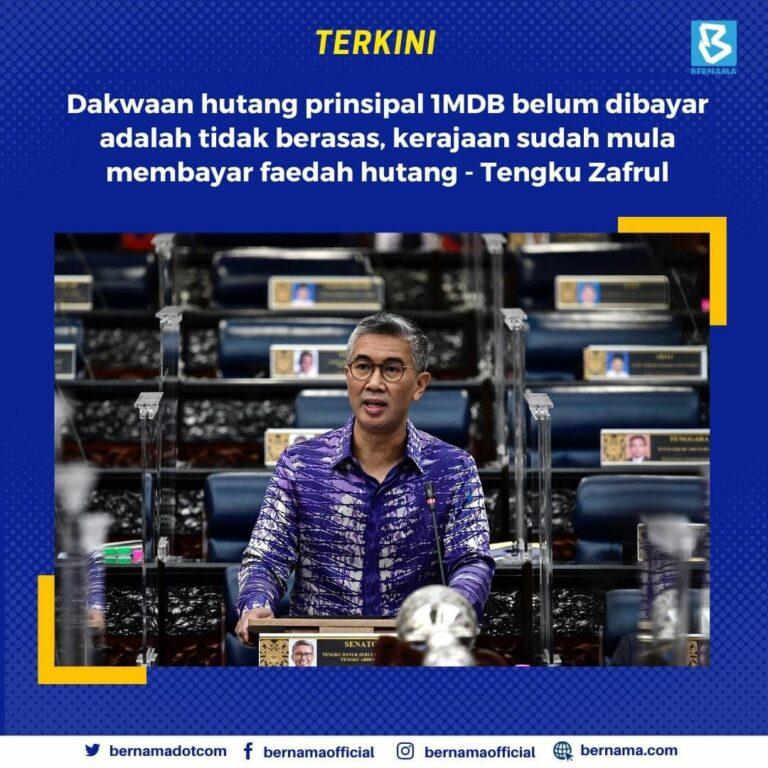 Dakwaan Najib hutang 1MDB belum dibayar tidak berasas – Tengku Zafrul