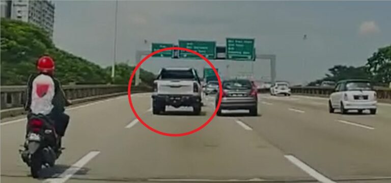 Pemandu Toyota Hilux ditahan kes buli jalan raya