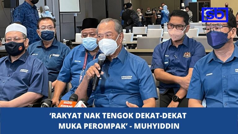 [VIDEO] “Rakyat nak tengok dekat-dekat muka perompak” – kata Muhyiddin