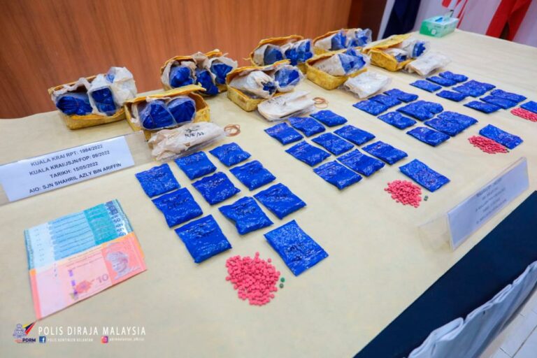 Polis tahan warga Thailand, rampas pil yaba bernilai RM480,000