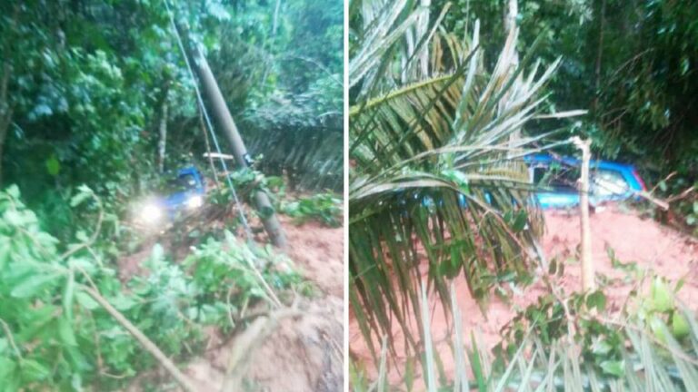 Lima beranak cemas MPV dihanyutkan arus banjir