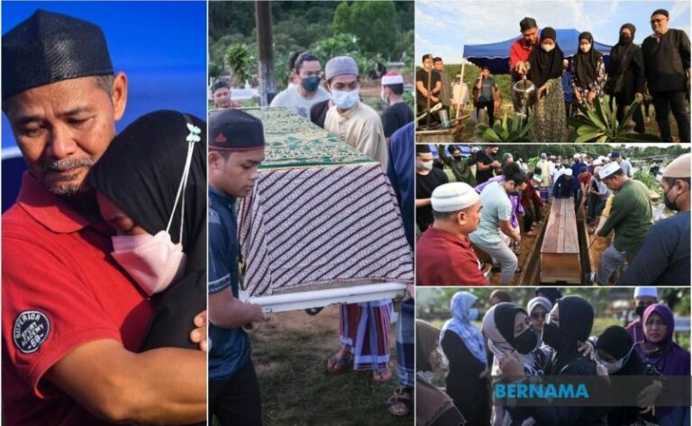Jenazah Ahmad Naim, mangsa kemalangan lima sekawan selamat dikebumi