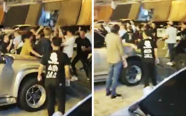 Gaduh di luar pusat hiburan, 17 ditahan