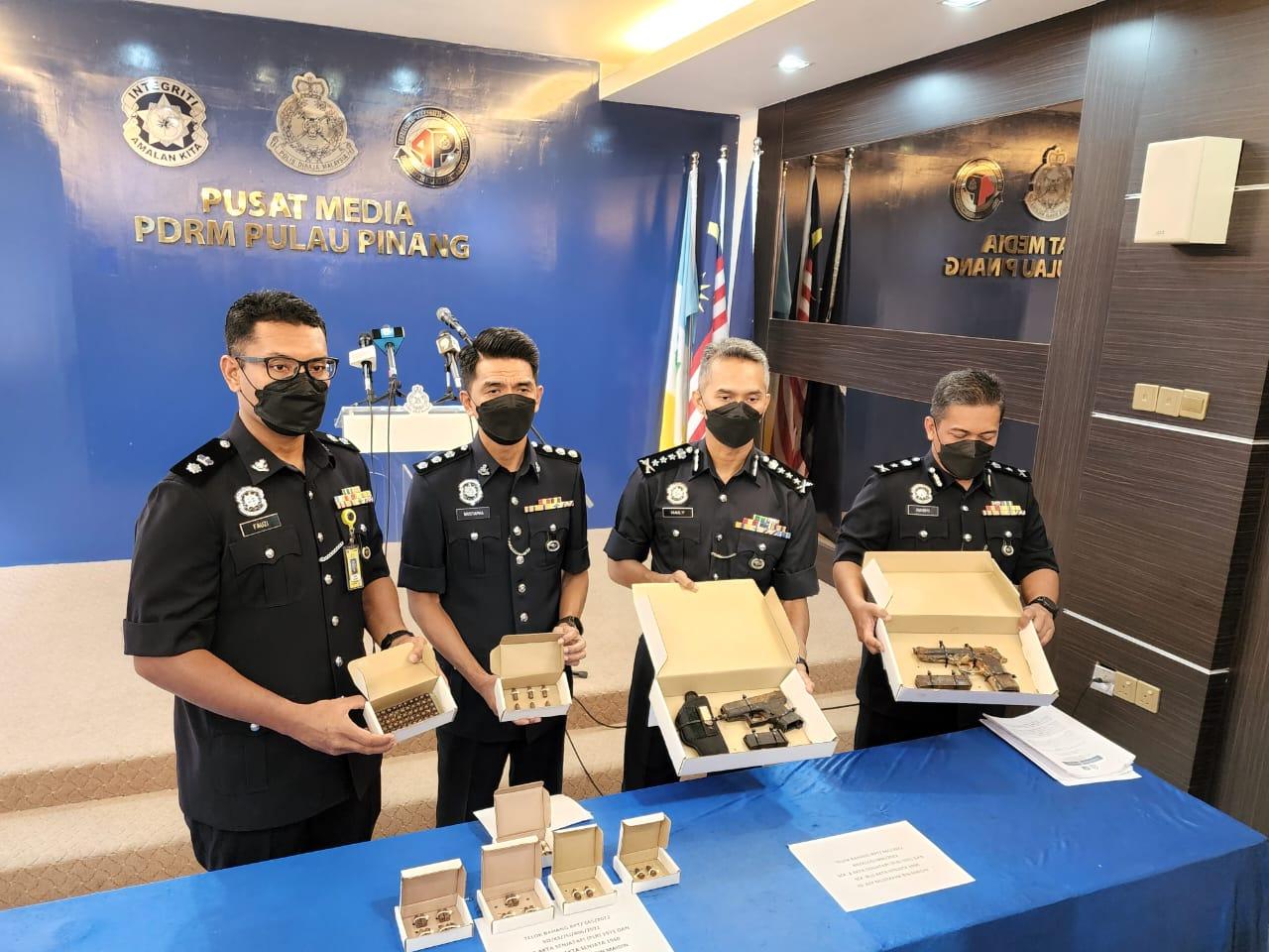 Kumpulan jenayah terancang tumpas, bom tangan, pistol dan peluru antara dirampas