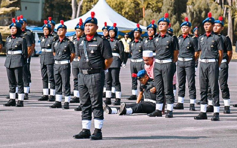 Aksi bapa saudara dakap anak saudara tumbang dalam perbarisan tarik perhatian