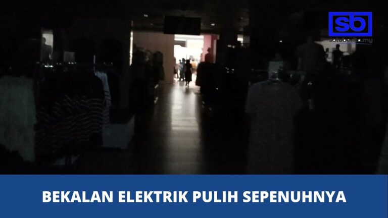 [VIDEO] Bekalan elektrik pulih sepenuhnya