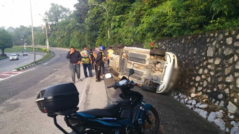 Pejalan kaki maut dirempuh kereta terbabas