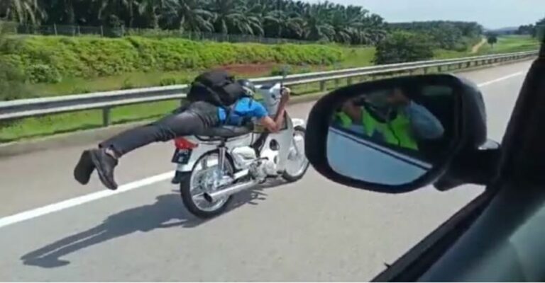 Polis tahan remaja tunggang motosikal aksi Superman