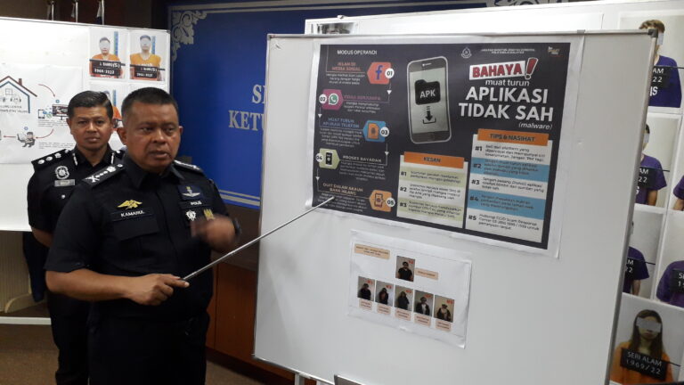 Sindiket penipuan bina aplikasi akses maklumat mangsa tumpas