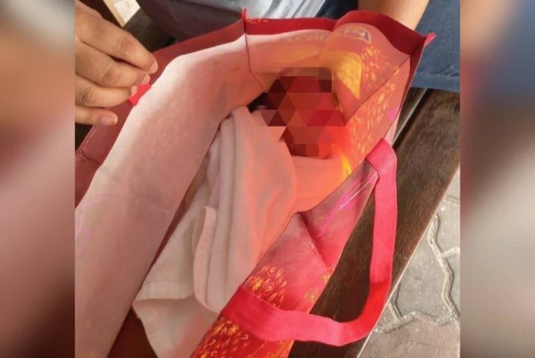 Bayi perempuan ditemukan dalam beg