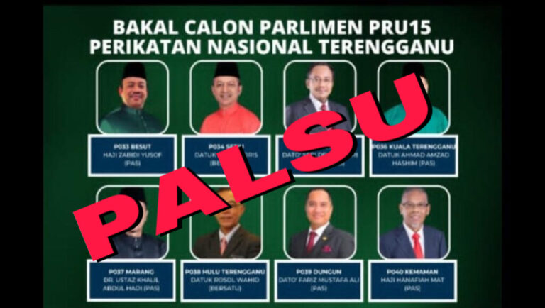 Samsuri nafi kesahihan poster lapan calon Parlimen PN 