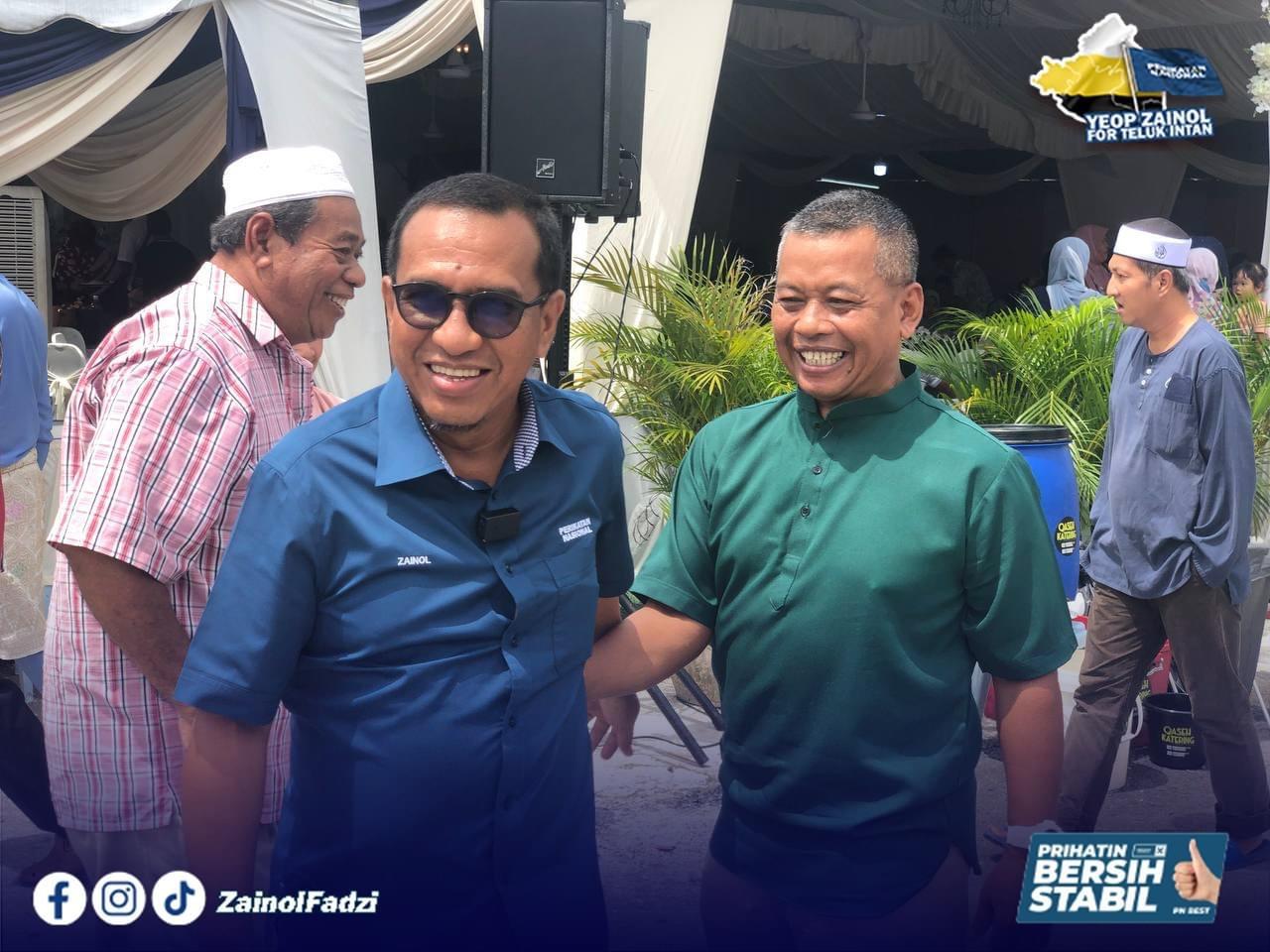 ‘Saya bukan kerja bermusim’, calon PN Zainol syukur ‘disambut’ di Teluk Intan