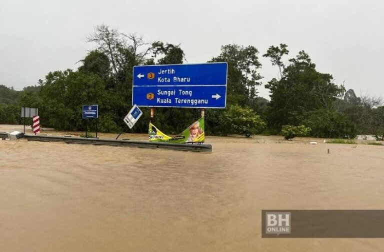 62 jalan di Terengganu ditutup kepada semua lalu lintas