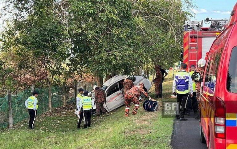 Pasangan suami isteri maut angkara tayar lori pecah