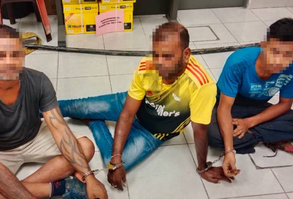 Tiga lelaki curi kabel TM depan Kolej Sultan Abdul Hamid ditahan