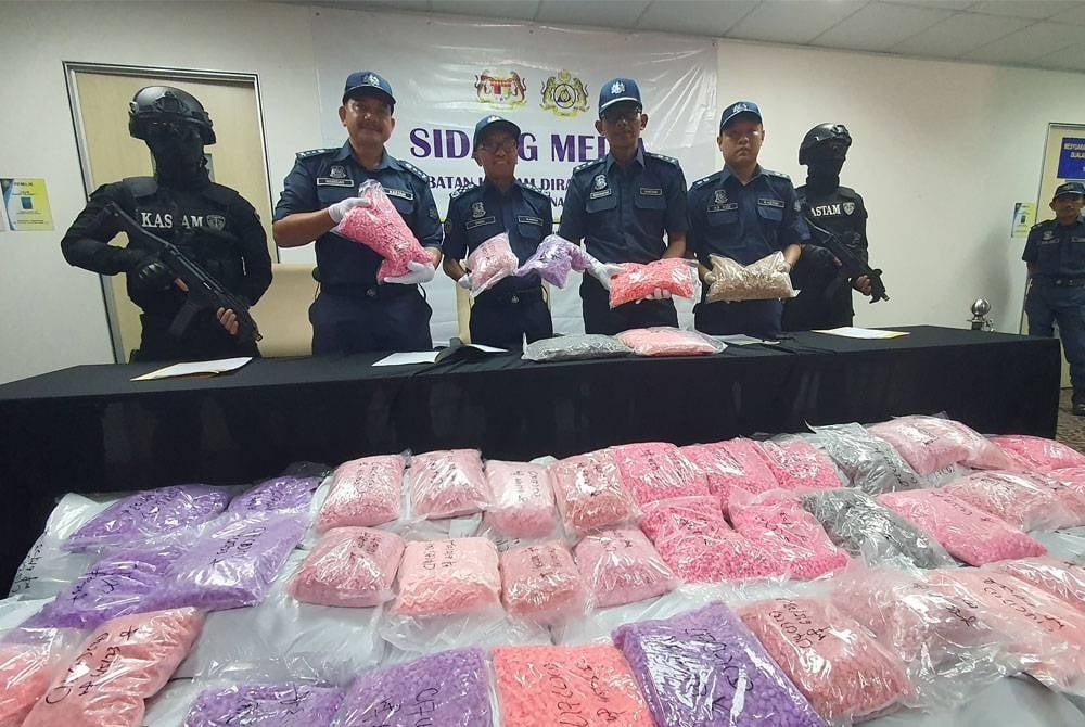Lebih 1 tan pil esktasi bernilai RM78j dirampas di pelabuhan P. Pinang