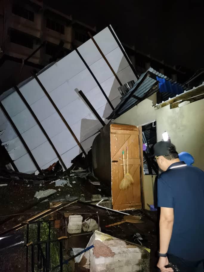 Wanita maut dihempap bumbung sekolah semasa ribut