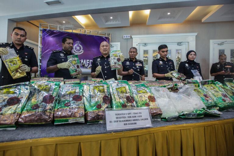 Polis rampas dadah bernilai RM7.4 juta dalam dua operasi di Lembah Klang