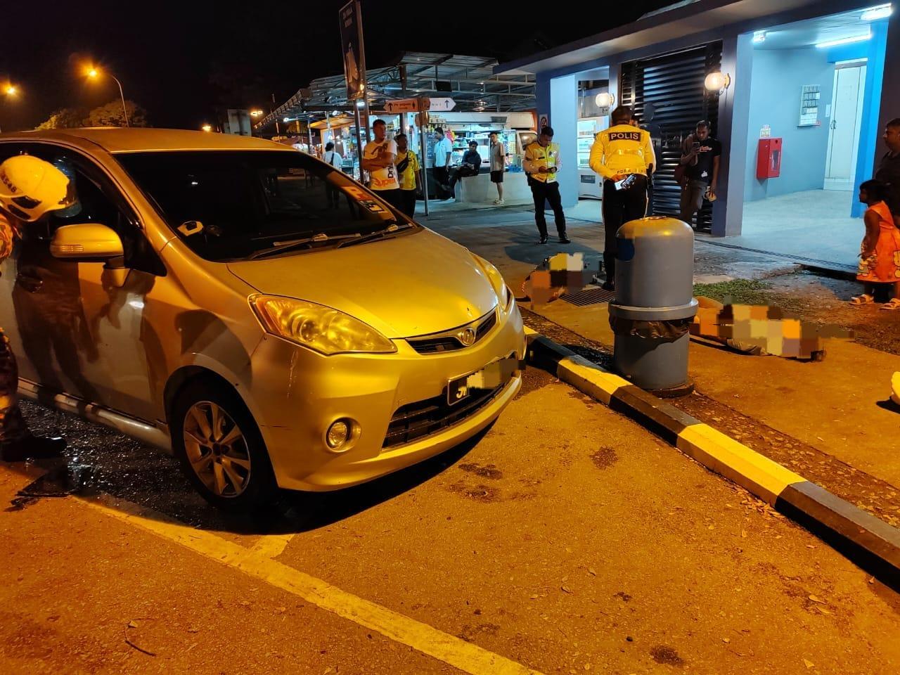 Tiga ditemui mati dalam kereta di RnR Yong Peng