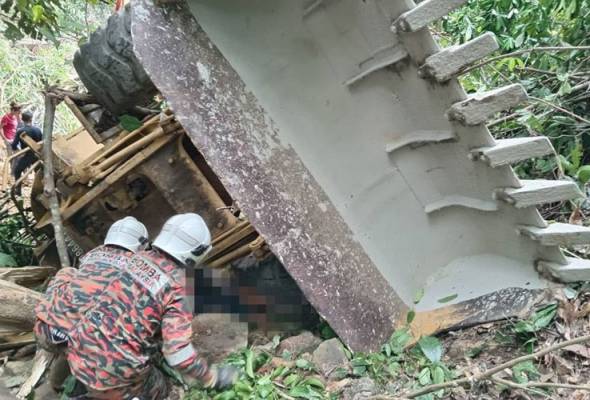 Warga emas maut dihempap jentolak